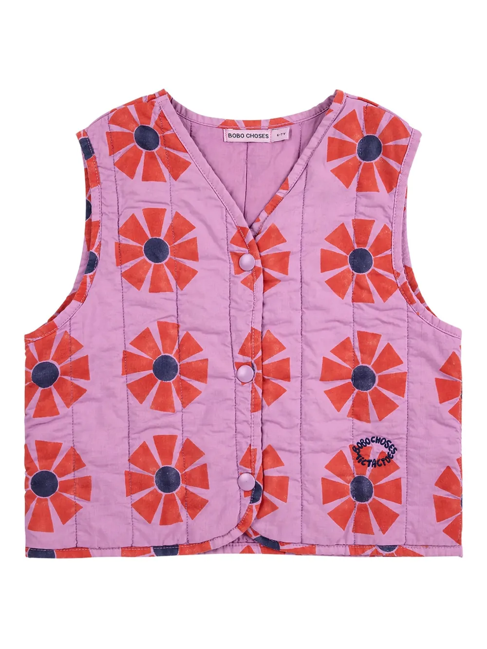 Bobo Choses Gesteppte Kaleidoscope Weste - Violett