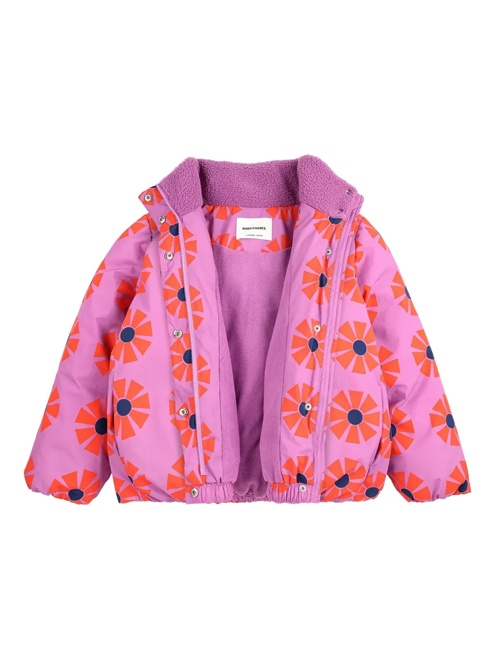  Bobo Choses Flower-print Padded Jacket - Pink 