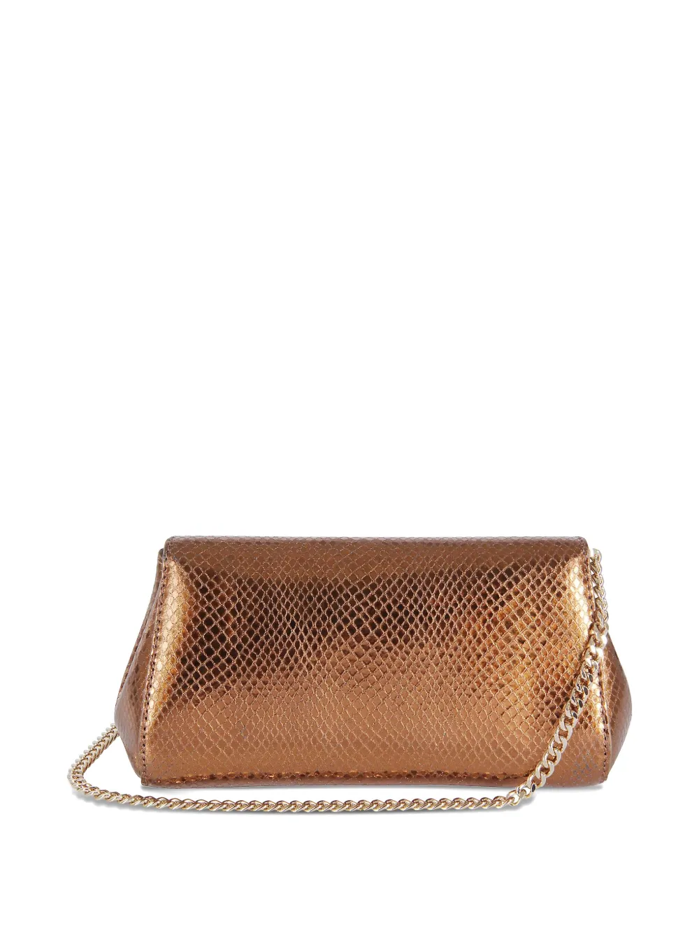Orciani Mini Gossip Bling Clutch Bag In Brown