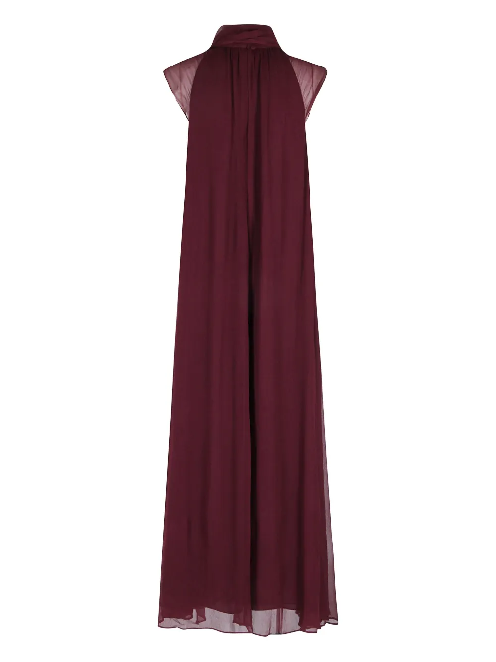 STAUD Camilla sheer-panel maxi dress - Rood