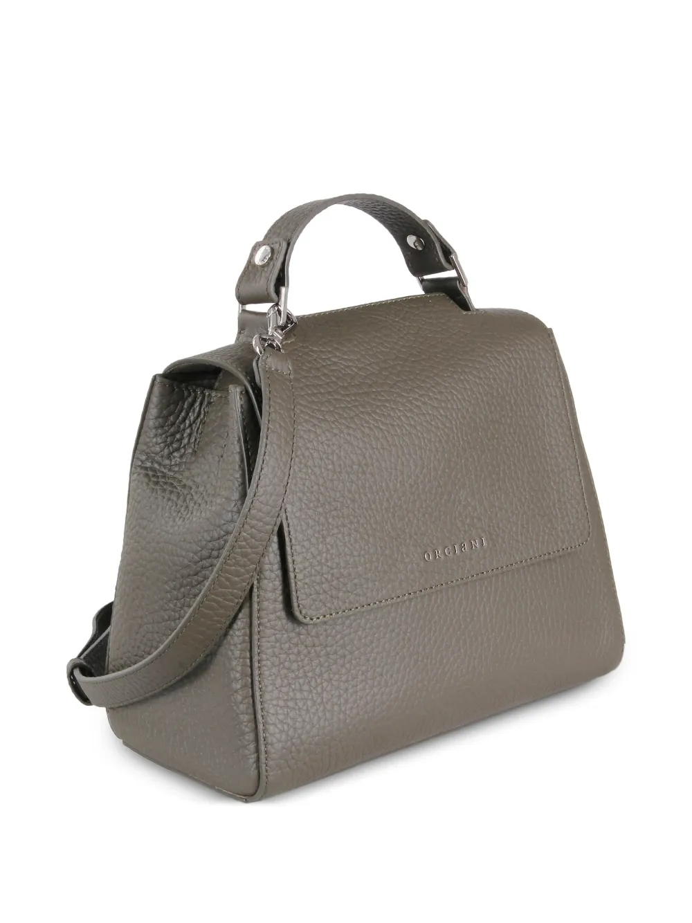 Orciani Kleine Sveva leren shopper Grijs