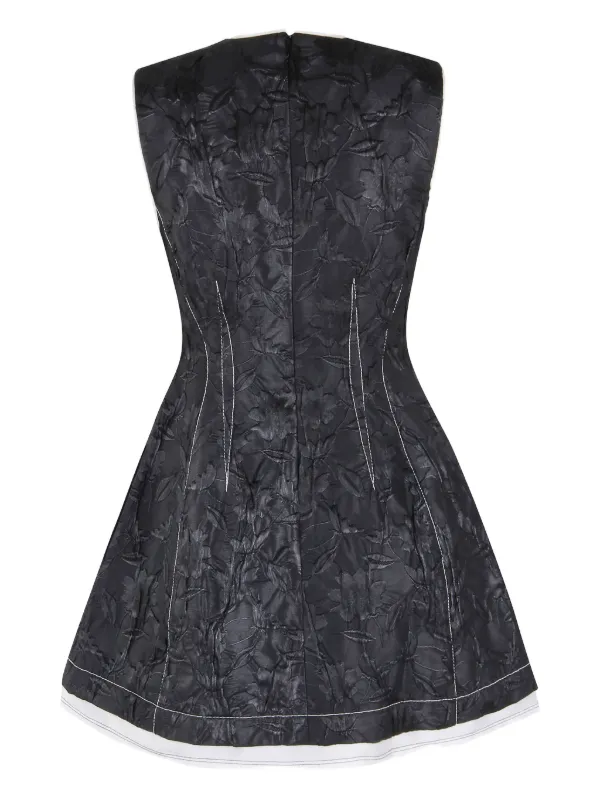 Simkhai Floral-print Mini Dress - Black Simkhai Floral-print Mini Dress - Black