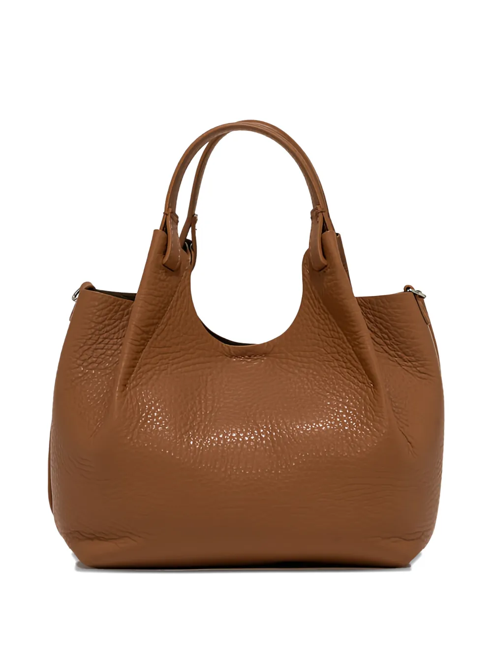 GIANNI CHIARINI Dua leather tote bag - Bruin