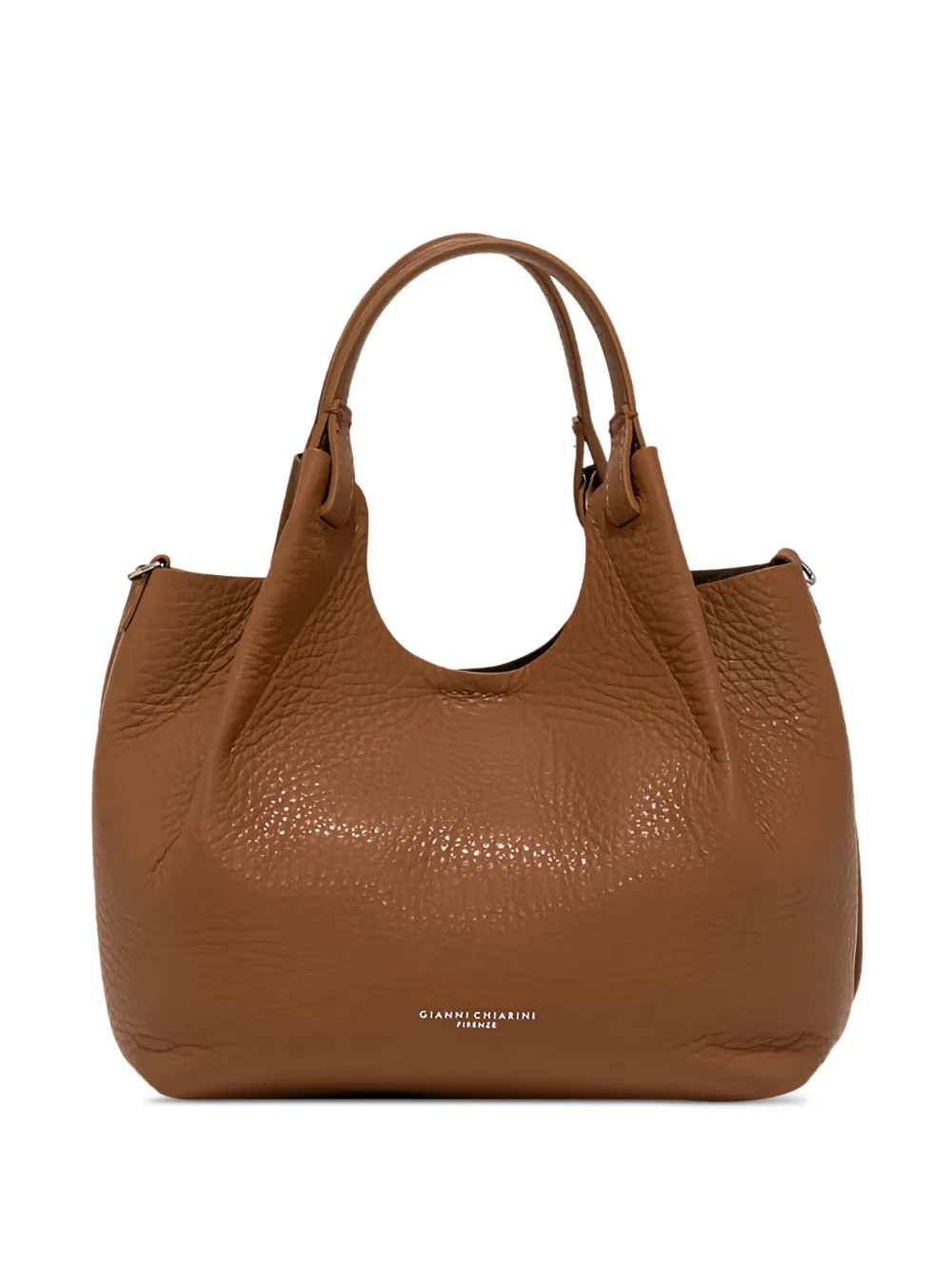 GIANNI CHIARINI Dua leather tote bag - Marrone