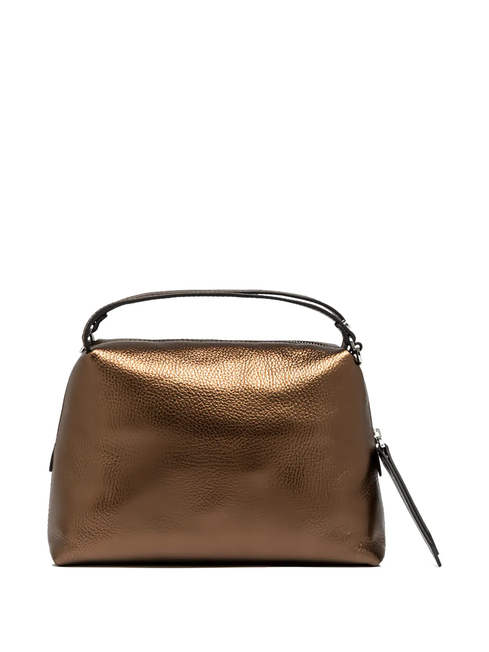 GIANNI CHIARINI Alifa metallic mini tote bag - Bruin
