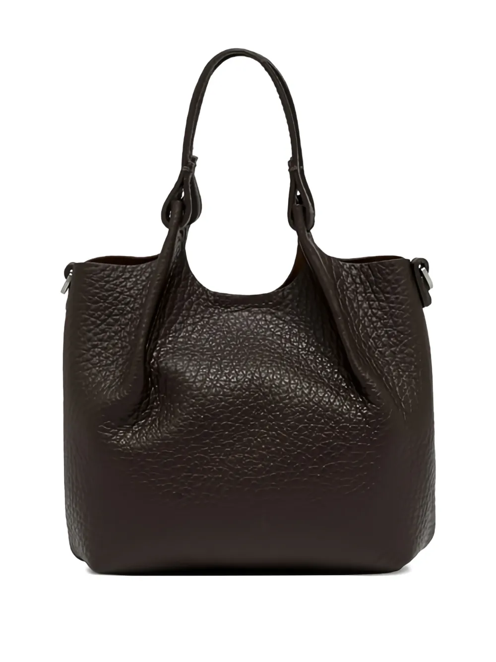 GIANNI CHIARINI Dua leather tote bag - Bruin
