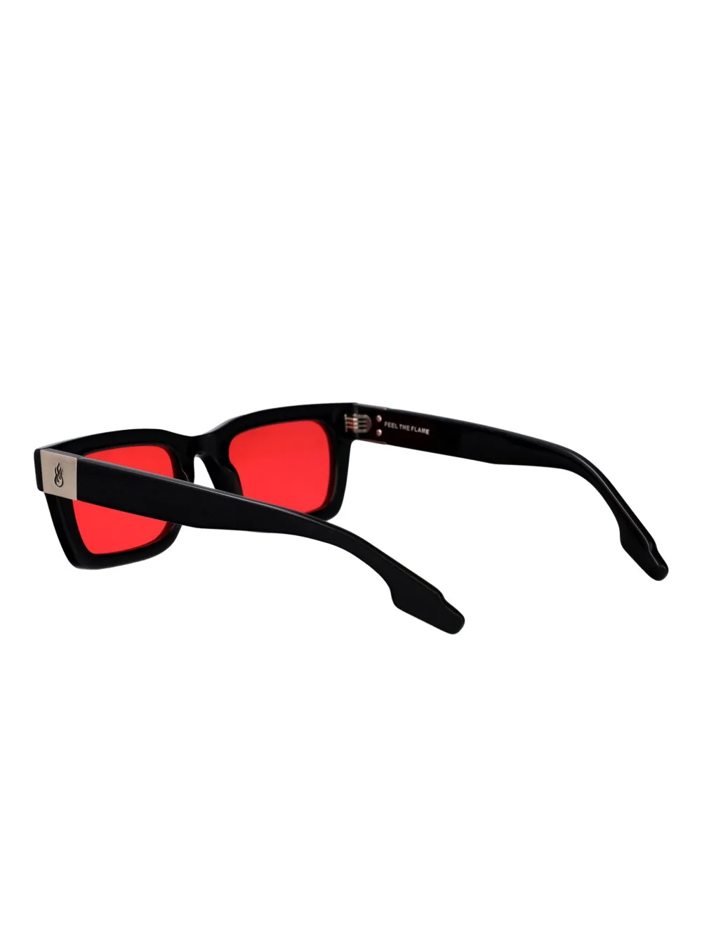 Vision Of Super Rider rechthoekige zonnebril Zwart