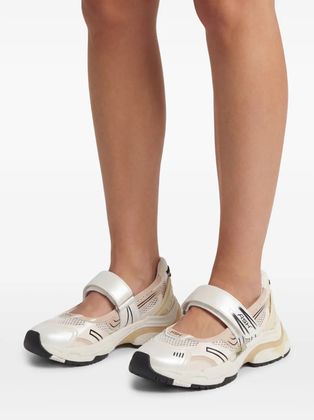 Ash Sneakers met bandje Wit