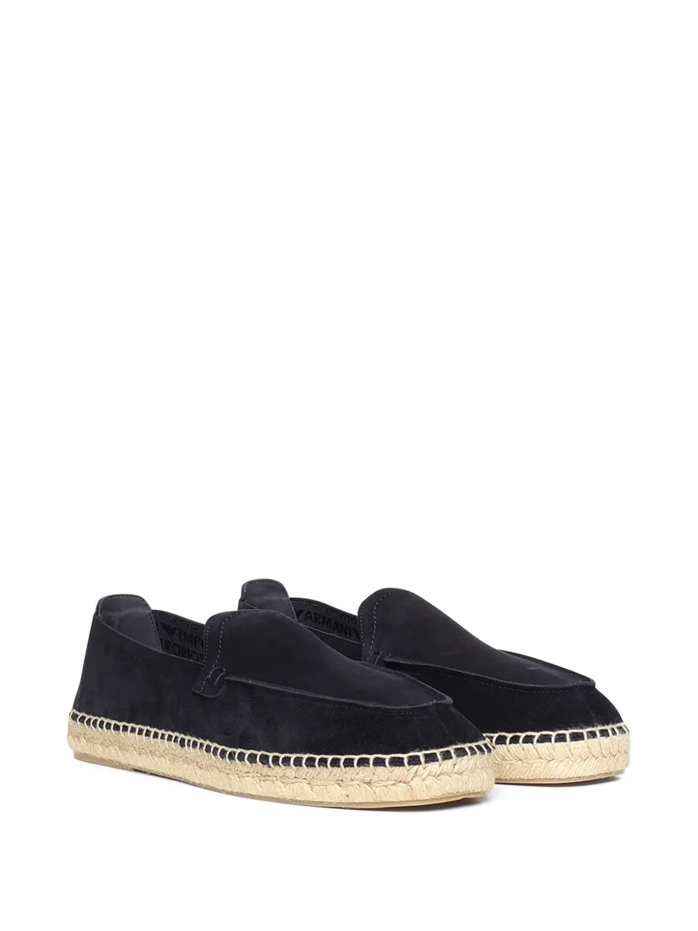 Emporio Armani Espadrilles met stiksels Blauw