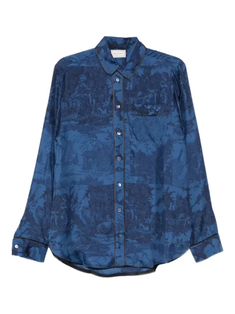 Pierre-Louis Mascia camisa estampada con botones