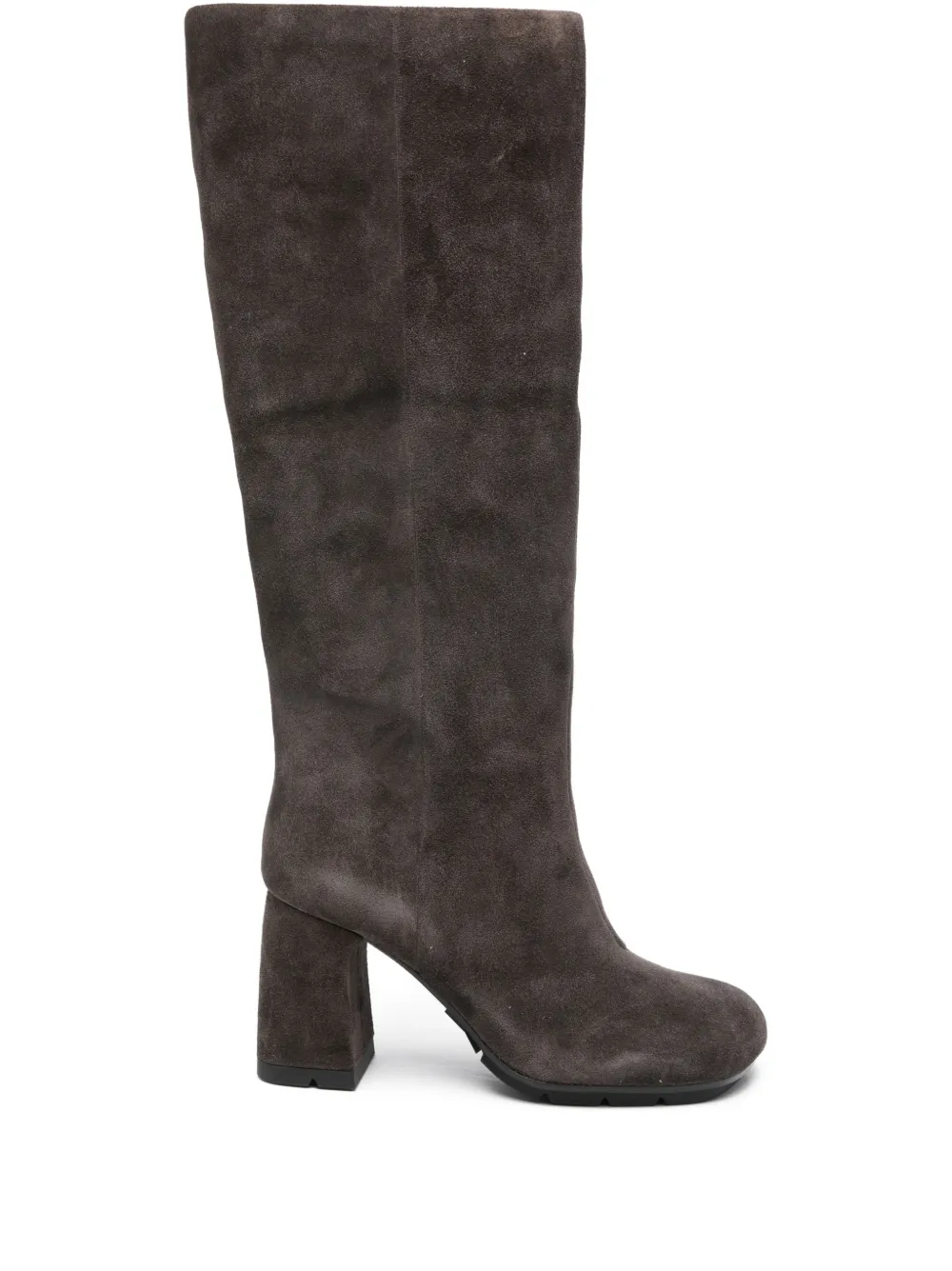 Ash 90mm Eliah Block-heel Knee-high Boots In Brown