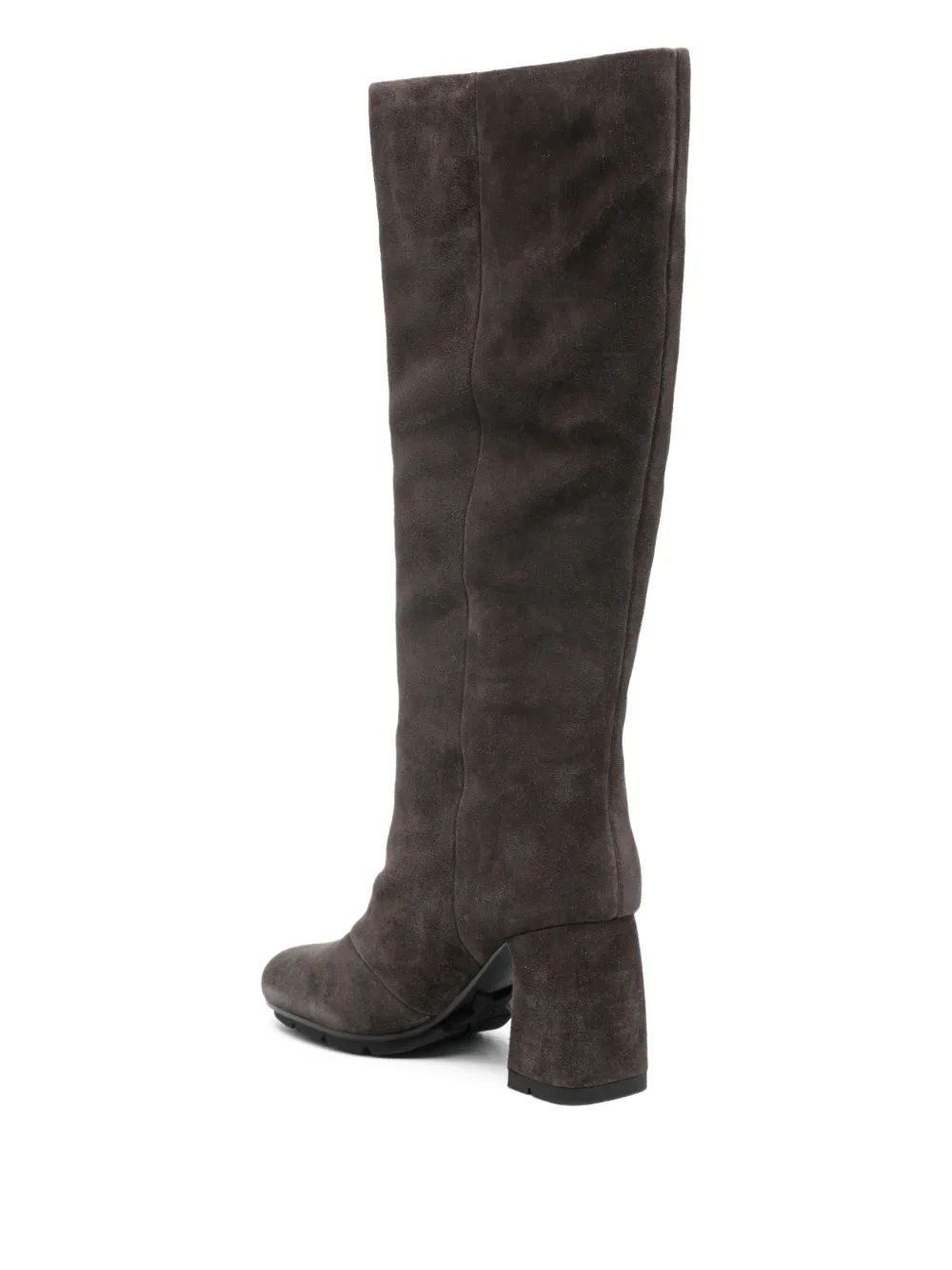 Ash 90mm Eliah Block-heel Knee-high Boots In Brown