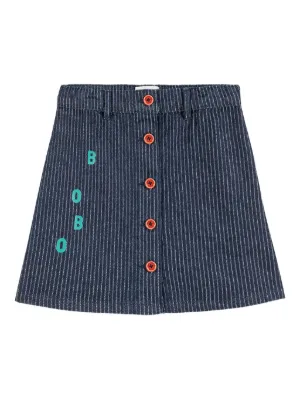 Bobo Choses カラーブロック プリーツスカート | ブルー | FARFETCH JP