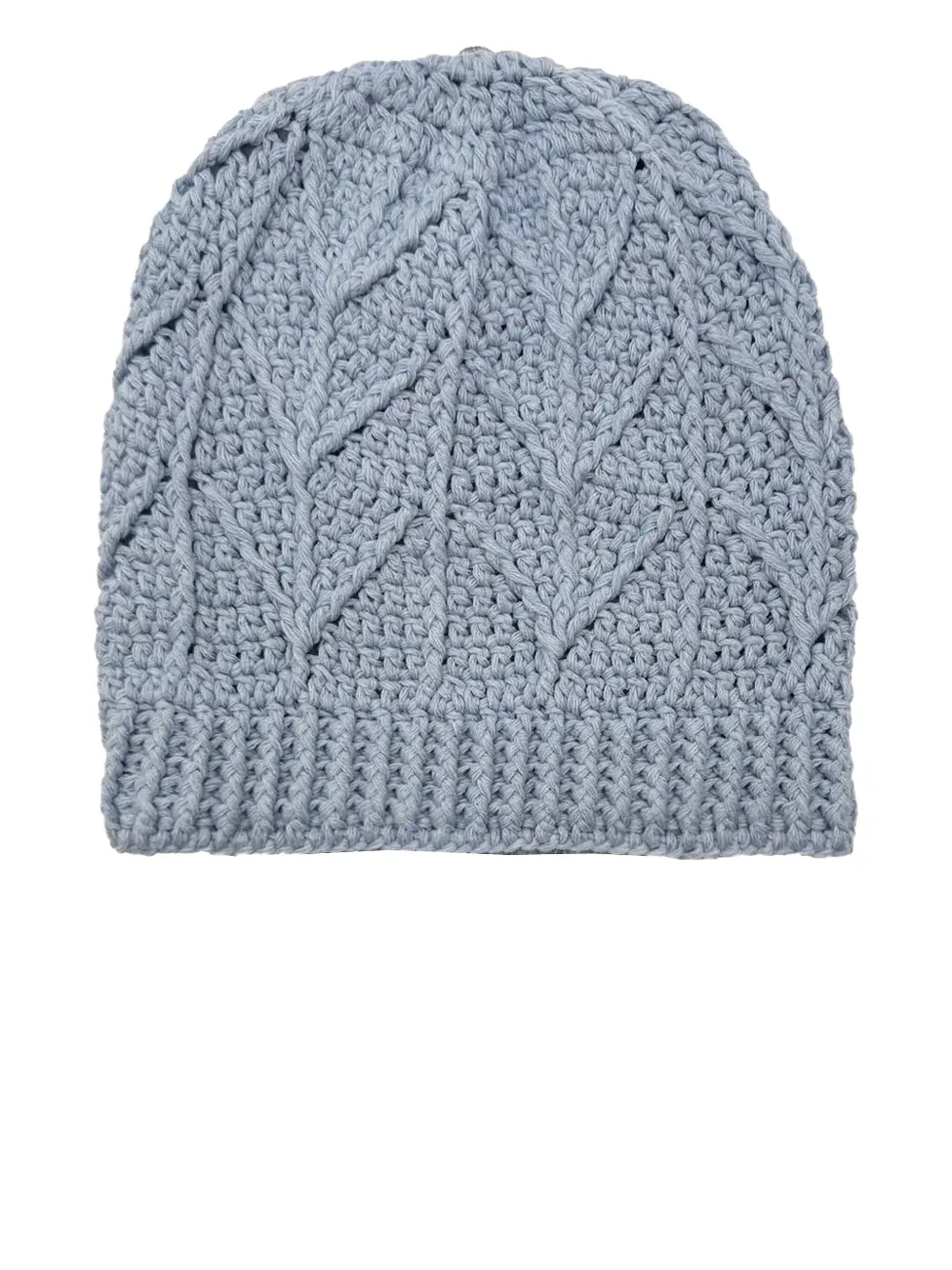 Chrome Hearts star-patch beanie hat - Blauw