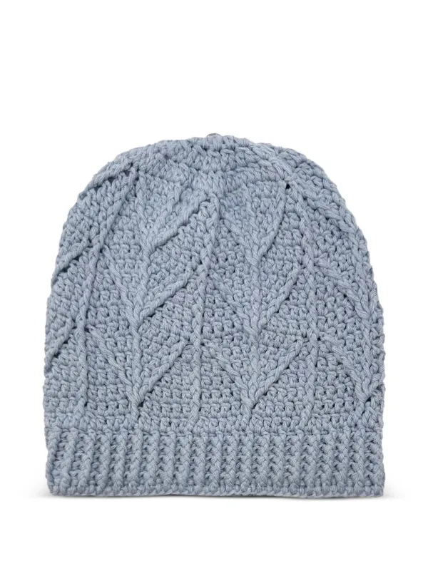 Chrome Hearts star-patch Beanie Hat | Blue | FARFETCH ZA