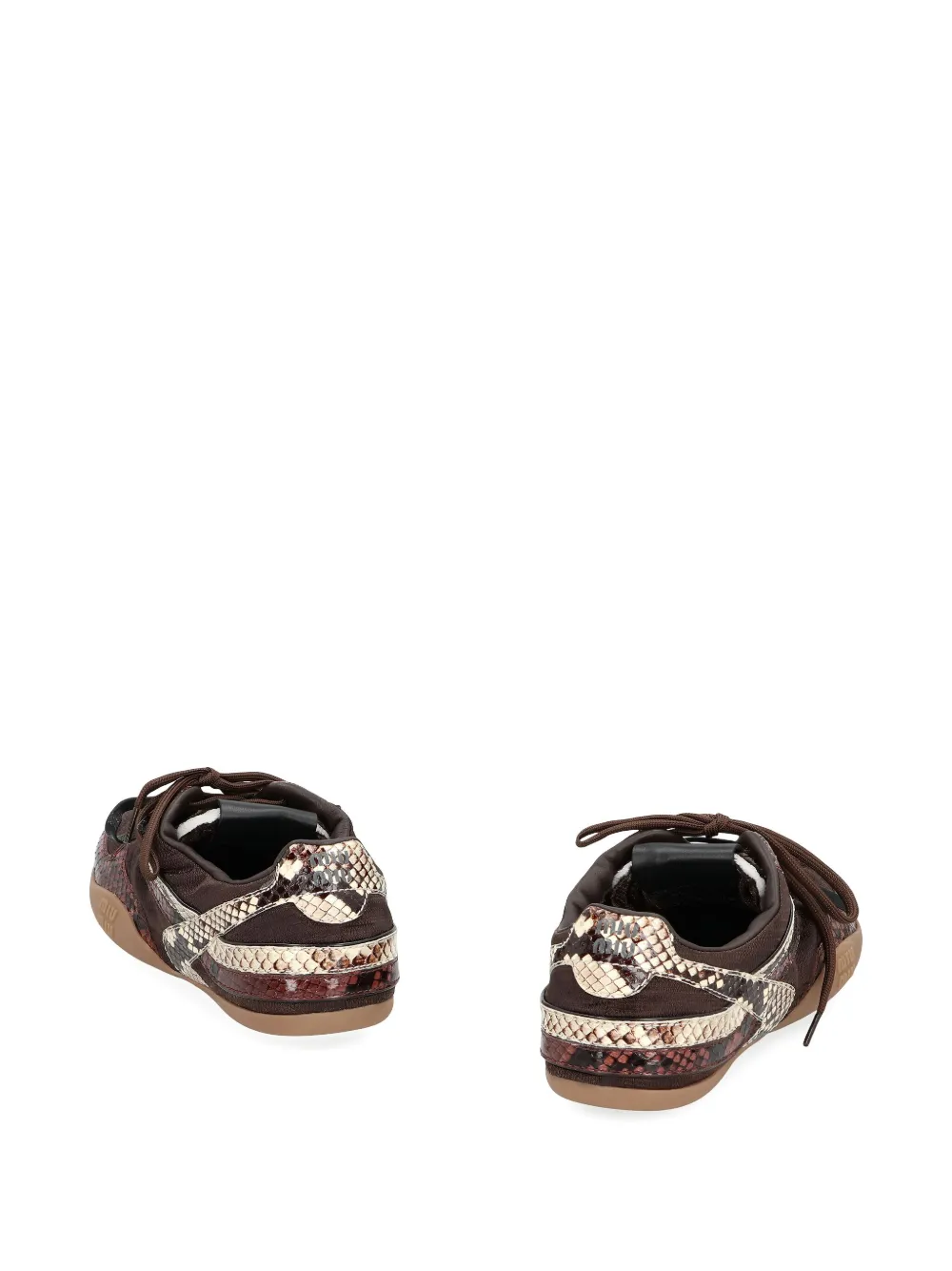 Miu Gymnasium sneakers met pythonprint Bruin