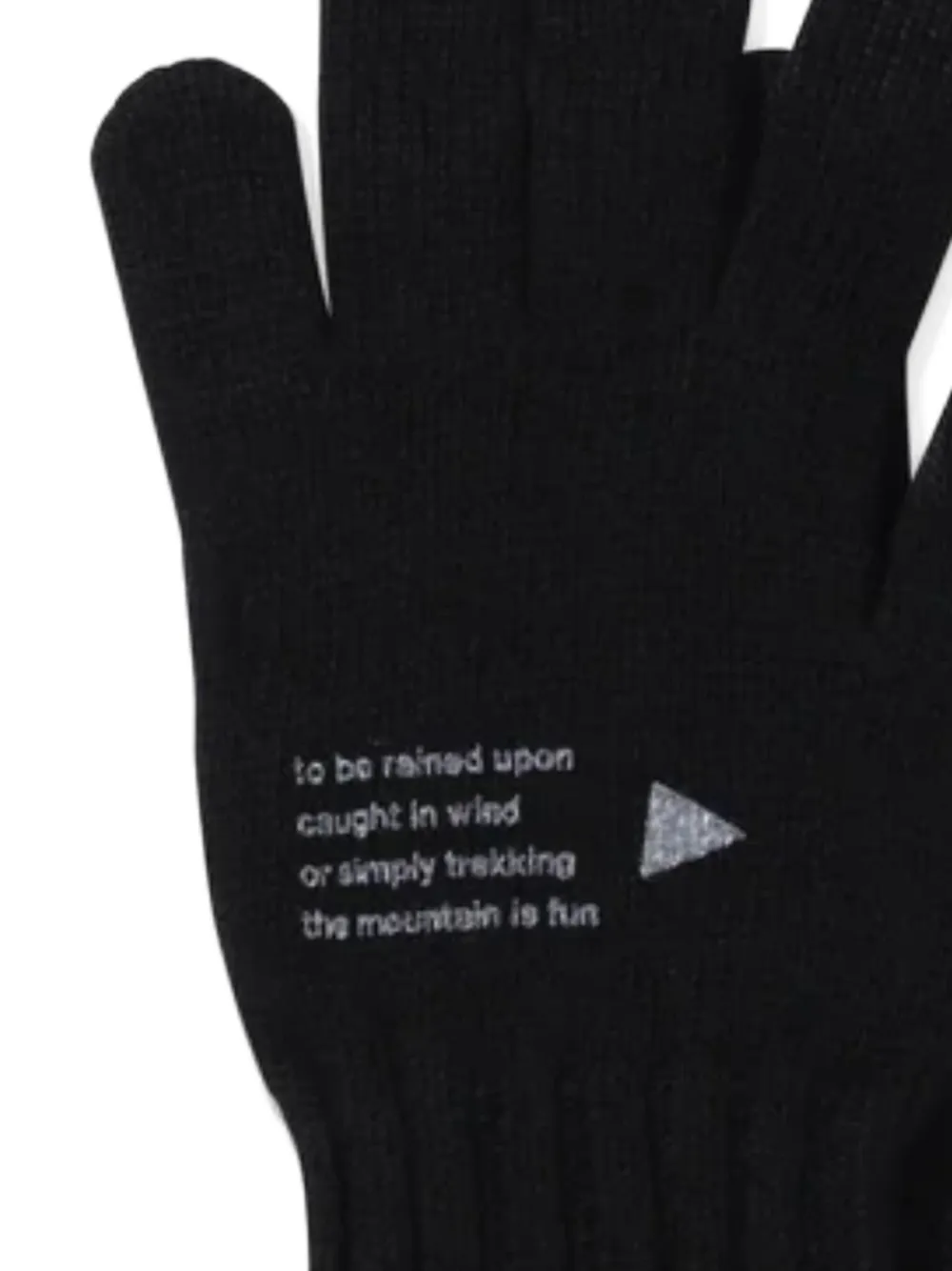 and Wander text-print wool gloves | Men | Image 2