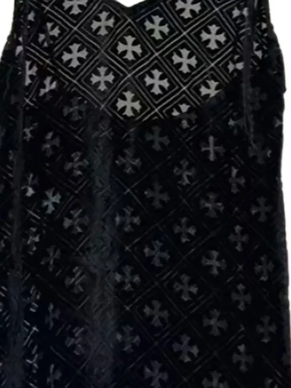 Chrome Hearts monogram-logo mini dress - Zwart