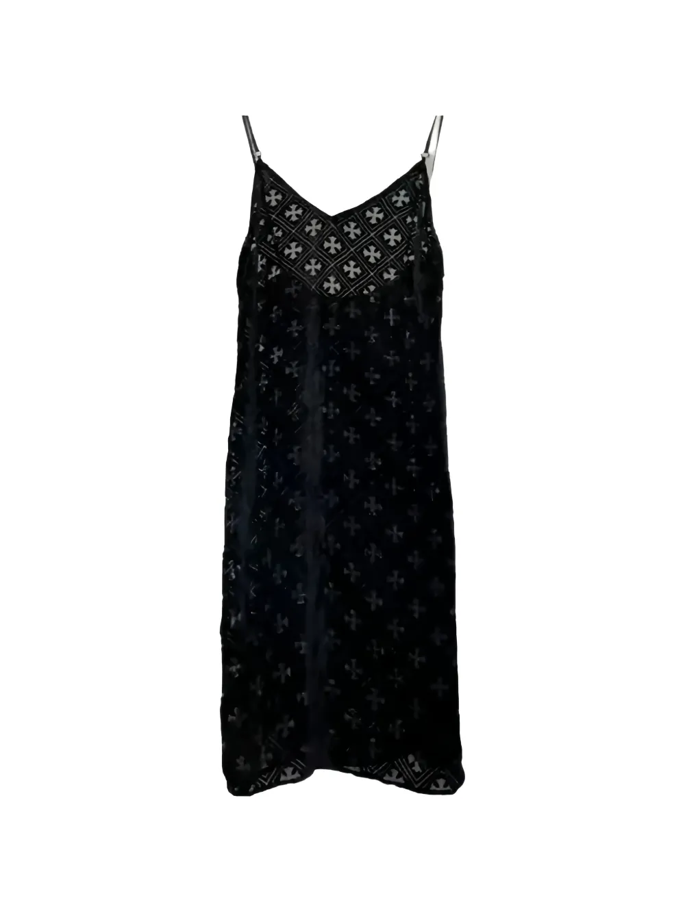 Chrome Hearts monogram-logo mini dress - Nero