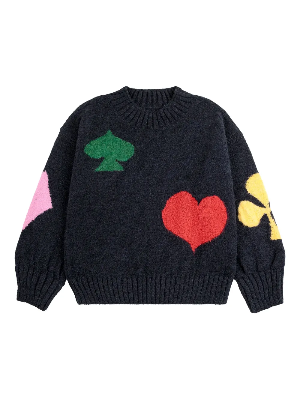 Bobo Choses Joker-jacquard sweater - Nero