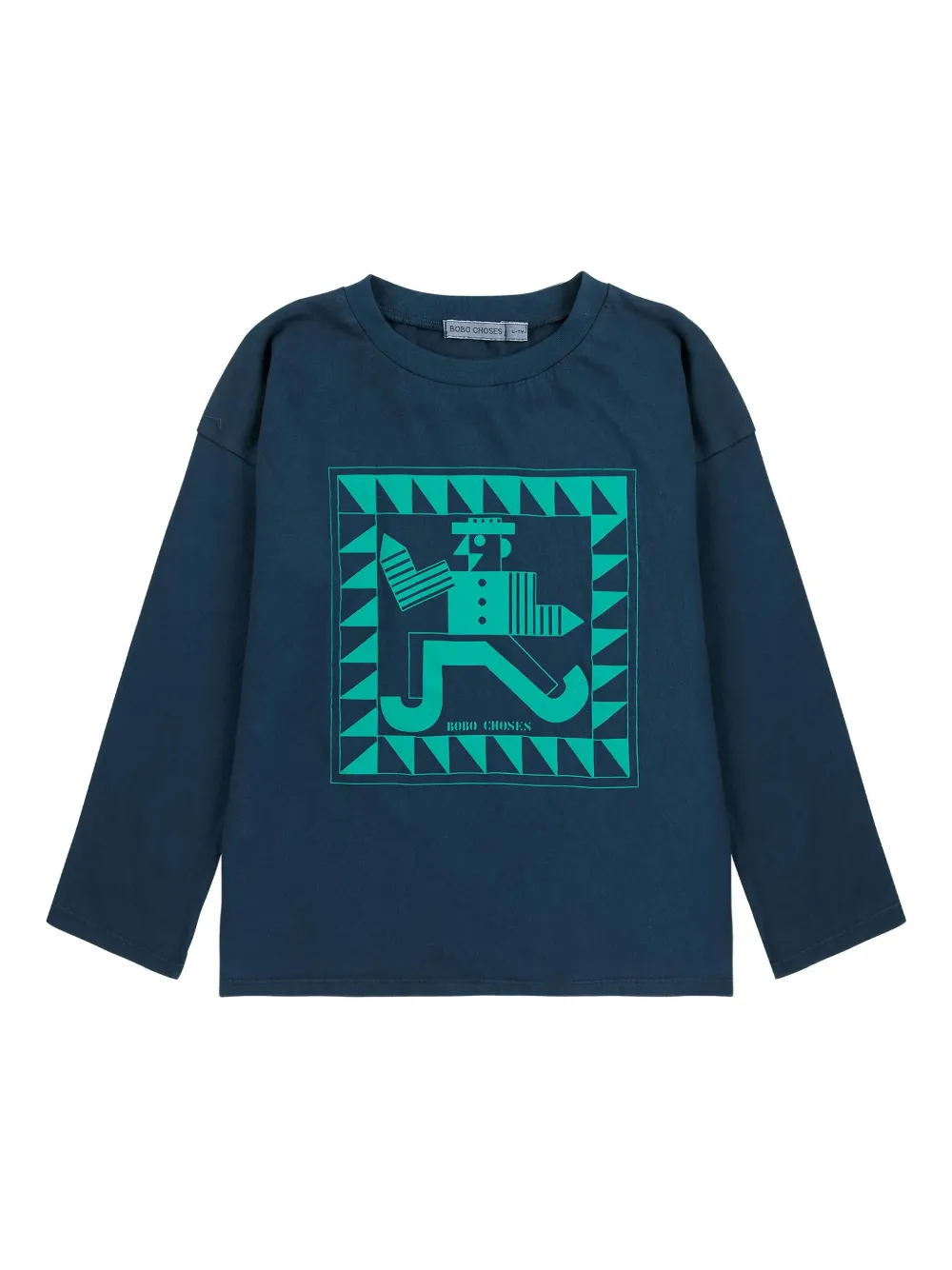 Bobo Choses T-shirt Mr Pencil a maniche lunghe - Blu