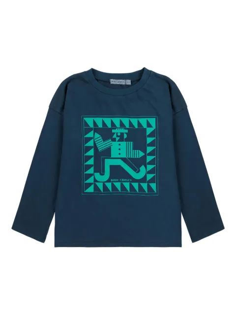 Bobo Choses Mr. Pencil T-shirt met lange mouwen en grafische print