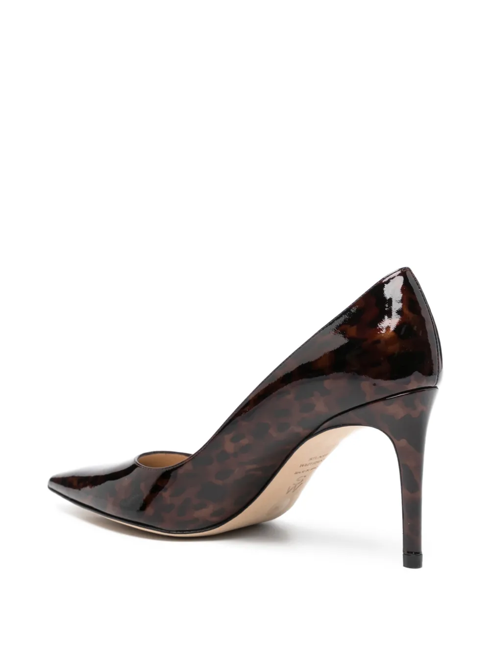 Stuart Weitzman 85mm Pointed-toe Pumps In Brown