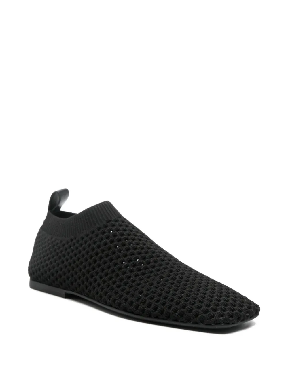 Ash Baby square-toe ballet flats - Zwart