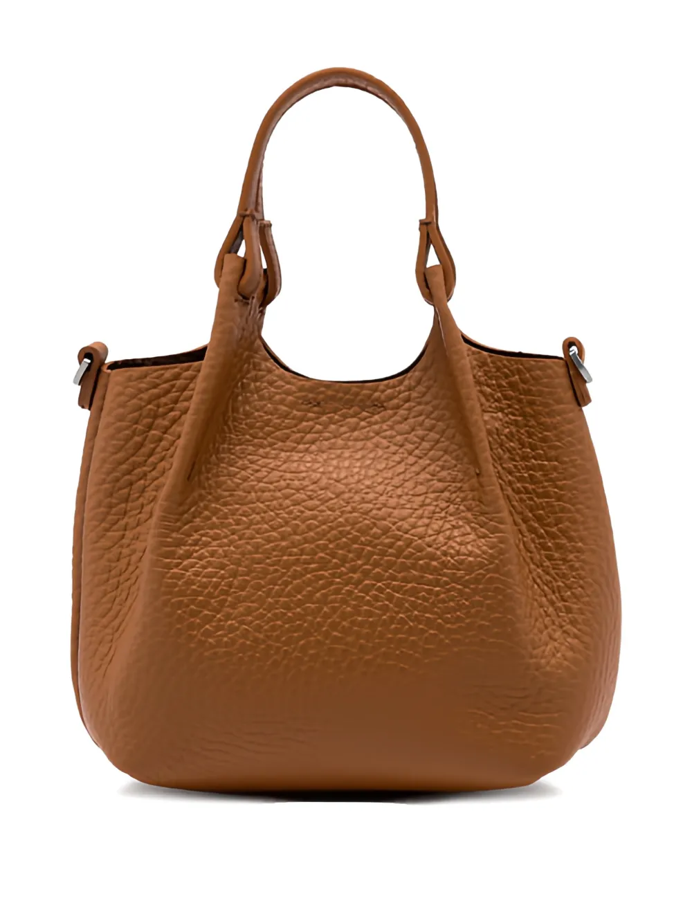 GIANNI CHIARINI Dua grained-leather tote bag - Bruin