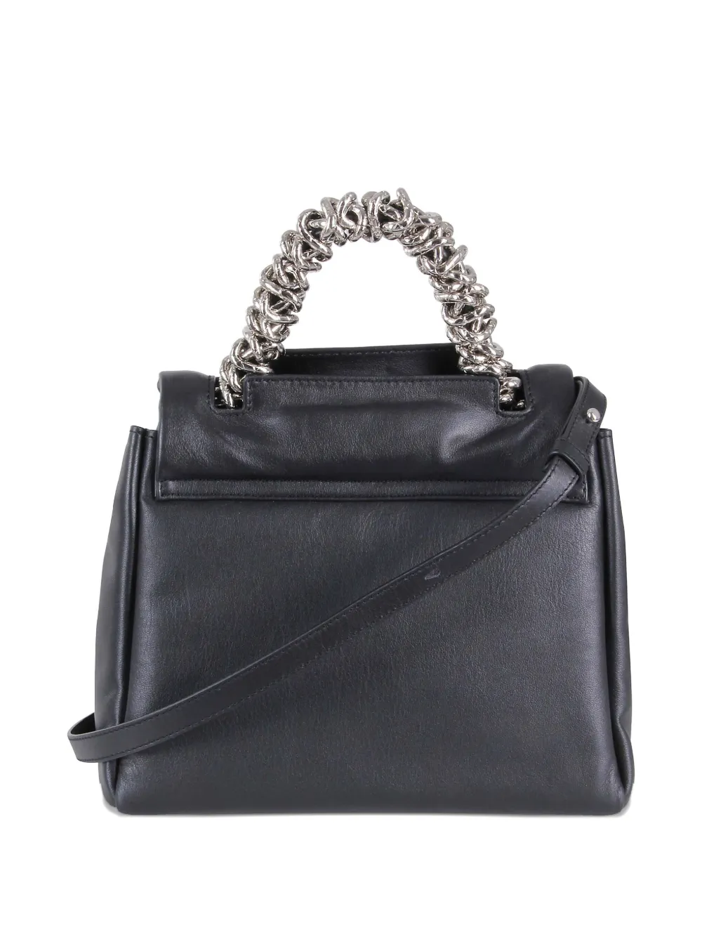 Orciani chain-handle small shoulder bag - Zwart