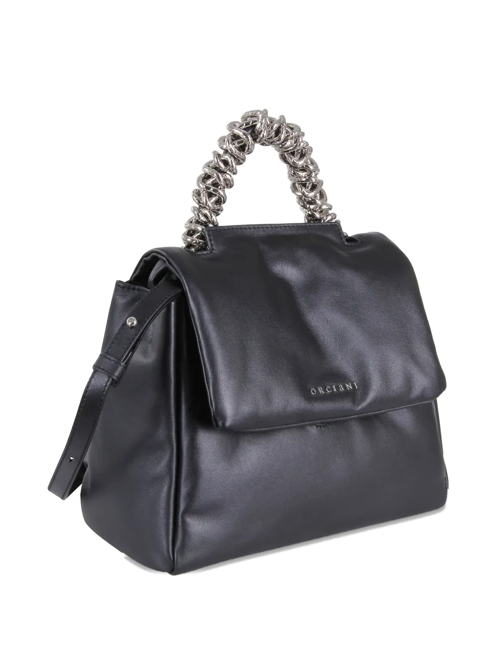 Orciani Kleine schoudertas met ketting Zwart