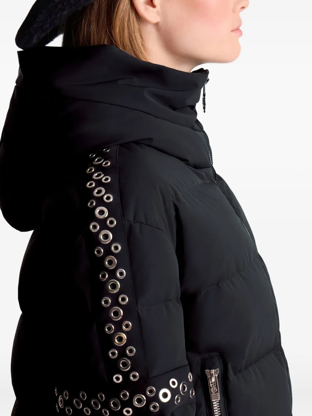 Fusalp Curved-brim Eyelet Cowboy Hat In Black