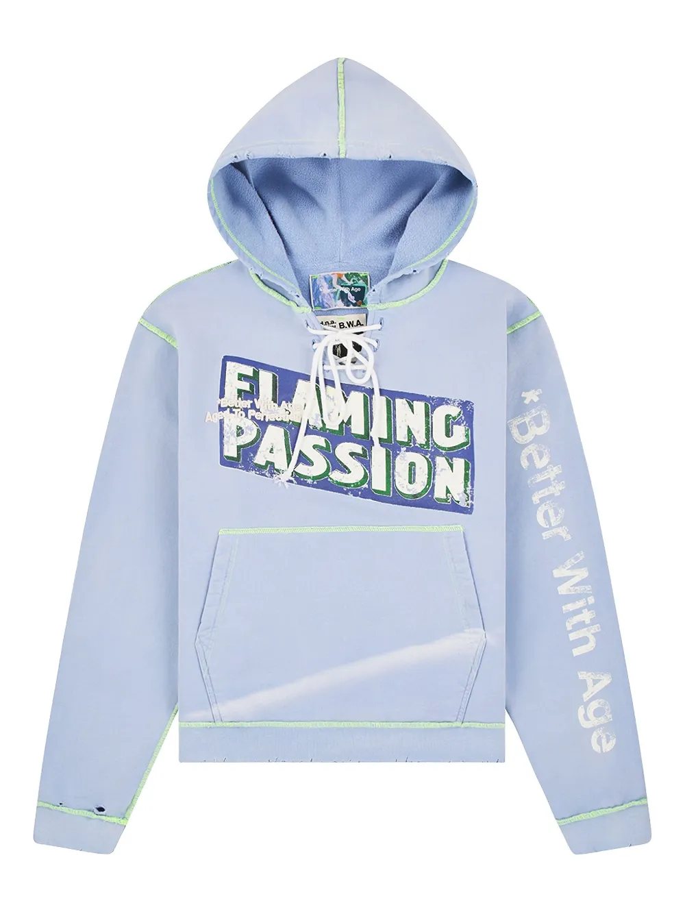 Better with Age Flaming Passion hoodie - Blue