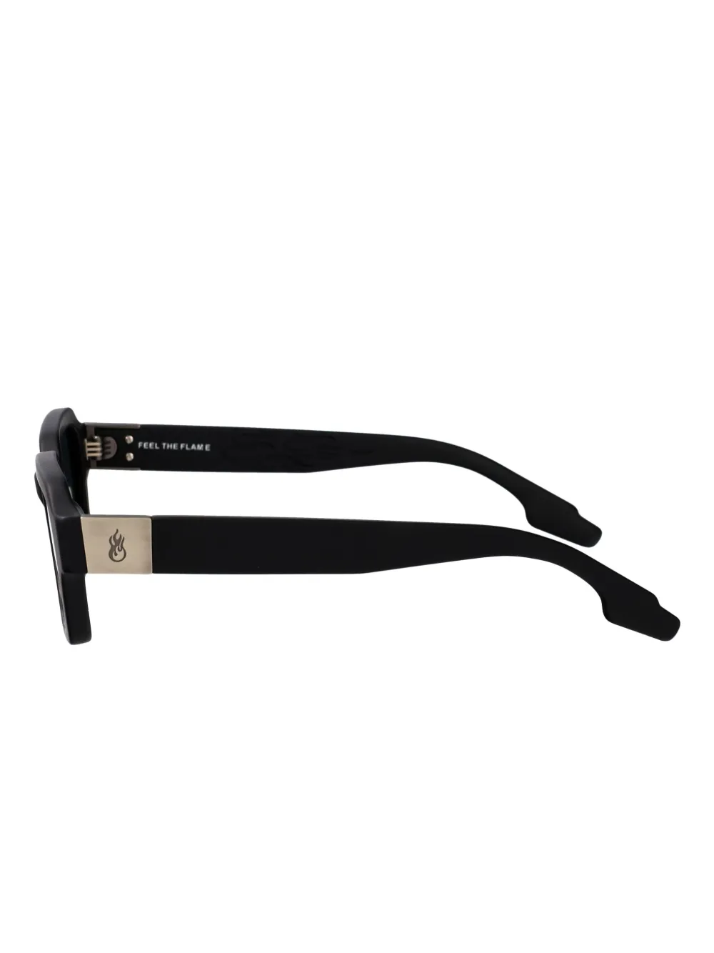Vision Of Super The Nomad zonnebril met rechthoekig logo Zwart