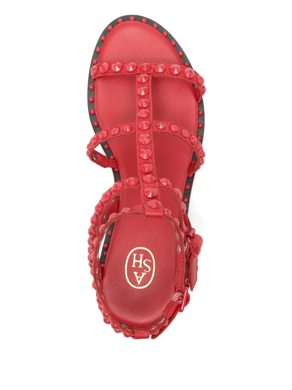 Ash Precious sandalen met studs Rood