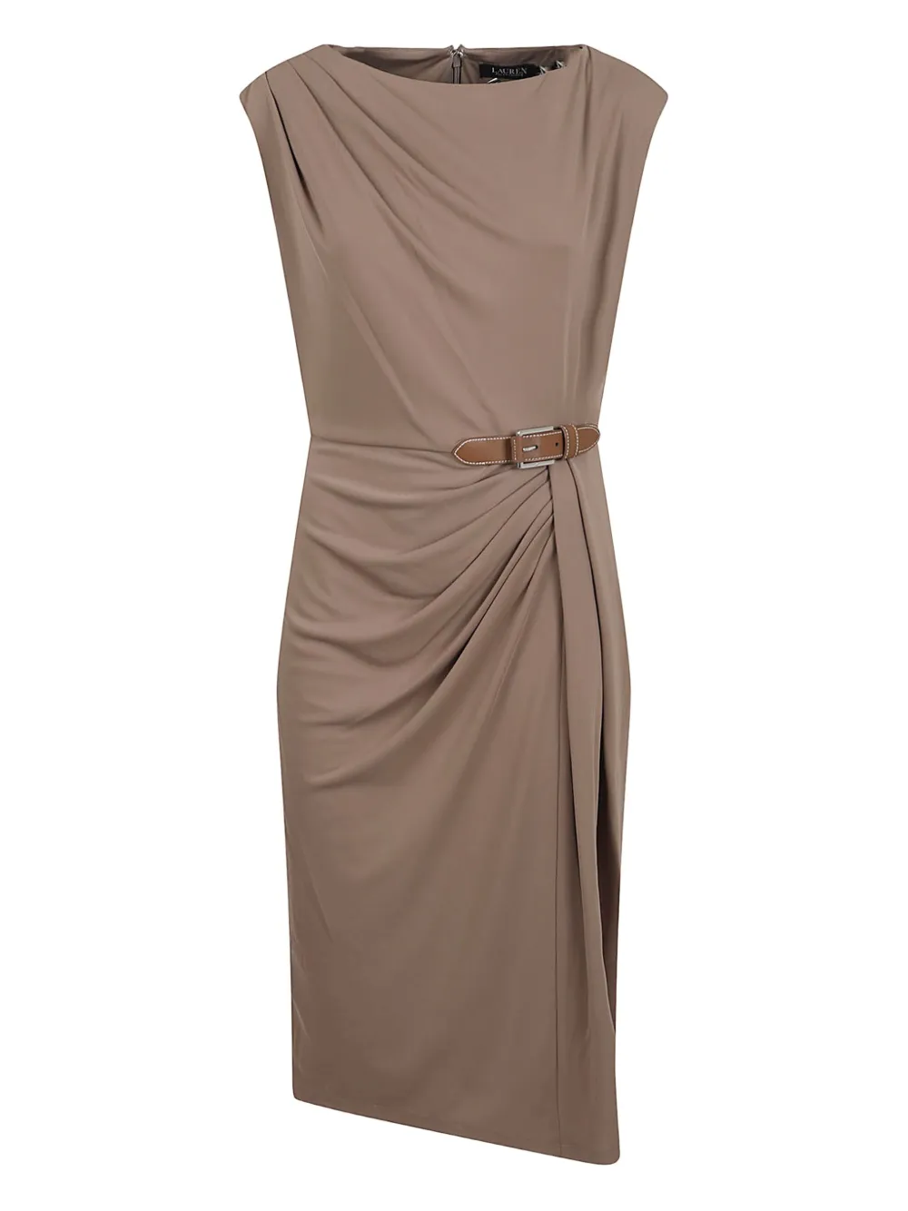 Lauren Ralph Lauren Midi-jurk met ceintuur Beige