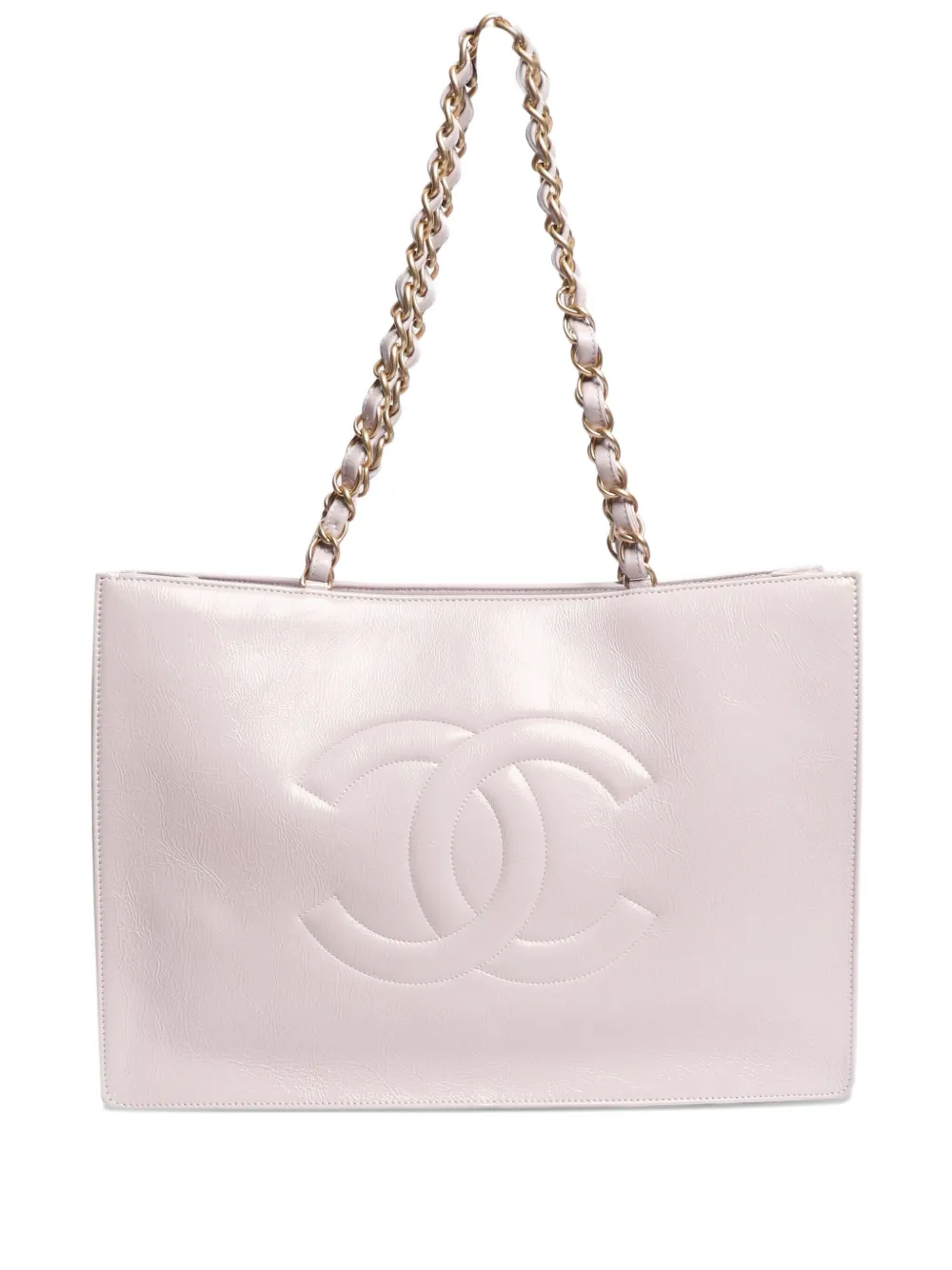 Pre-owned Chanel 2020 Grand Cc Chain Shopping Tote Bag In Pink