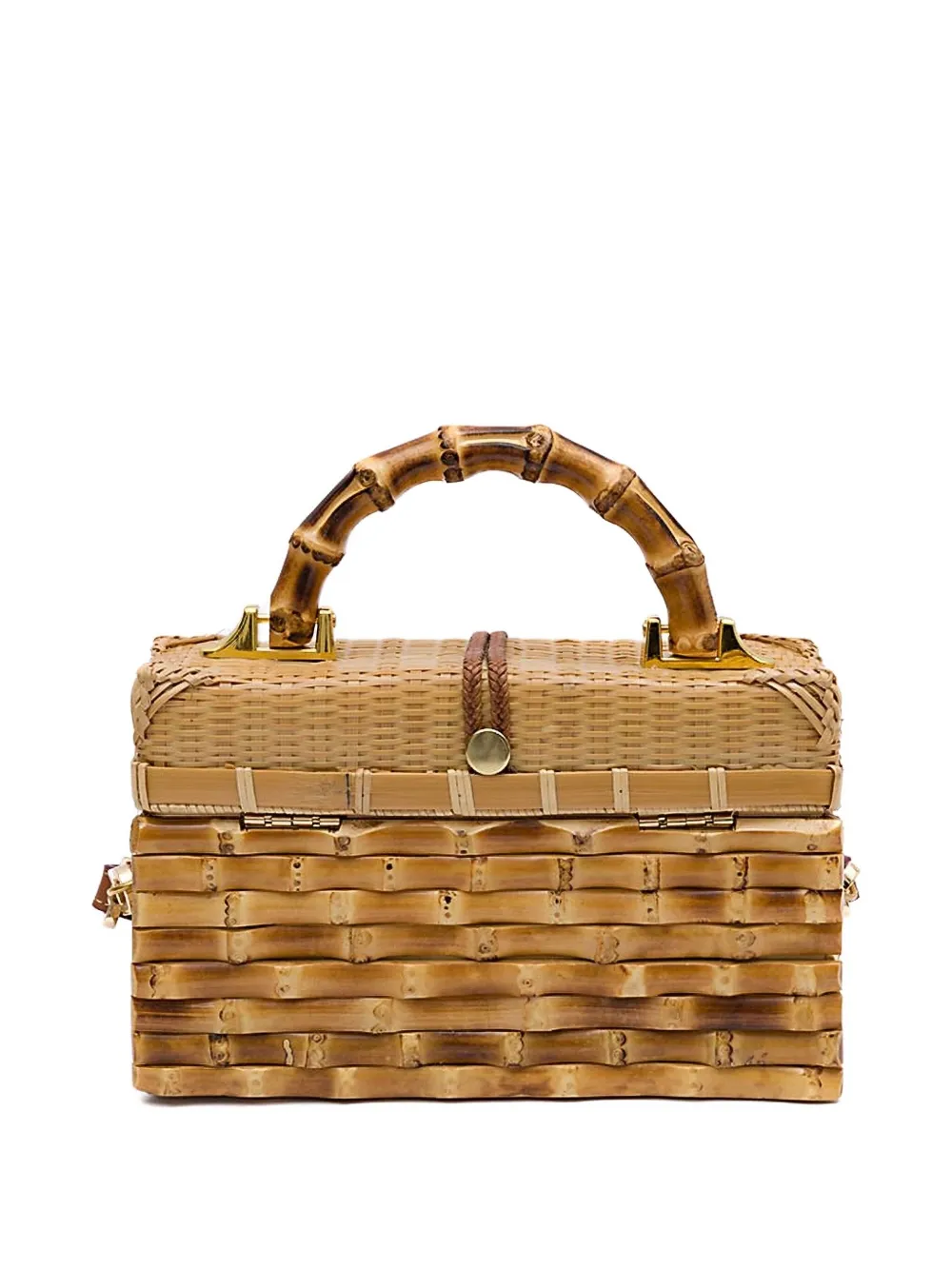 Isla Eleonora Rattan schoudertas - Bruin