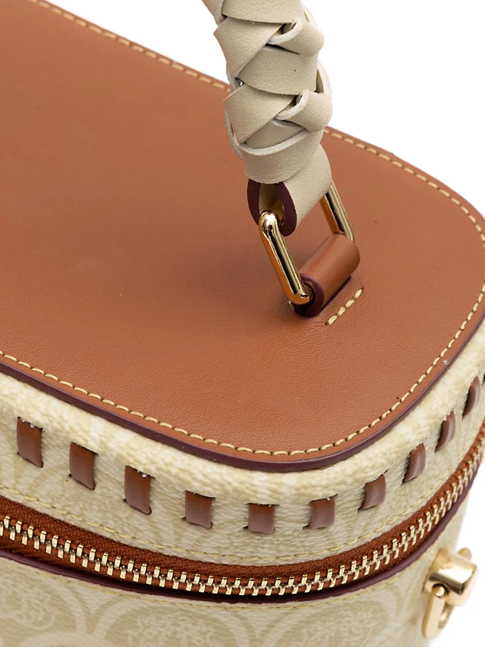 &isla Sirena Canvas Shoulder Bag In Brown