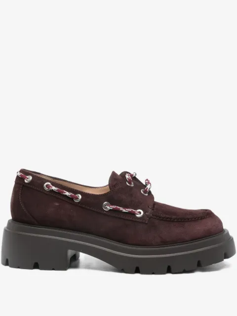 Stuart Weitzman 50mm lace-up platform loafers