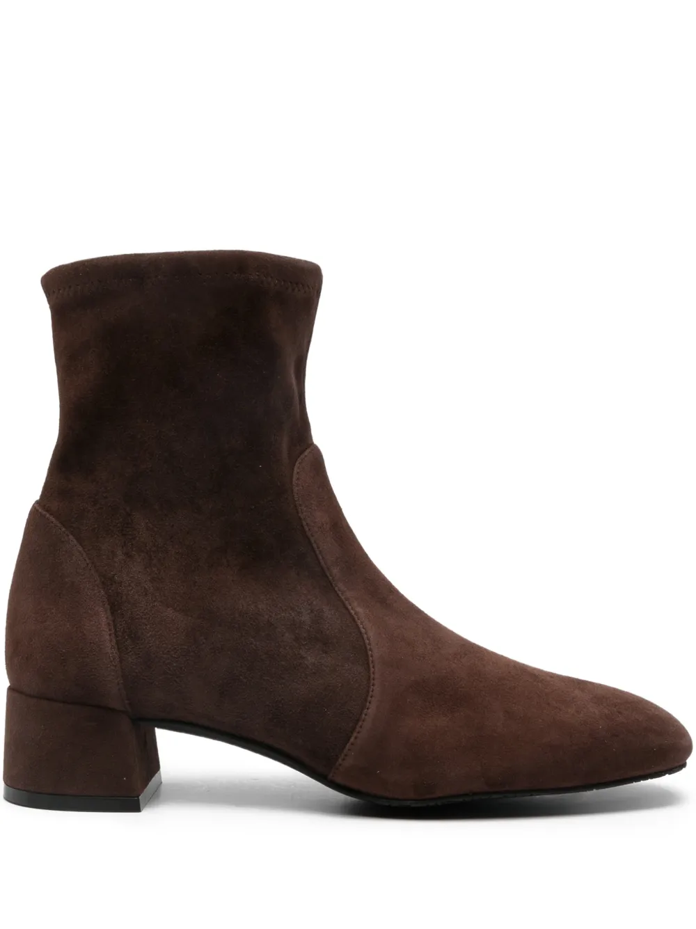 Stuart Weitzman 40mm Round-toe Boots In Brown