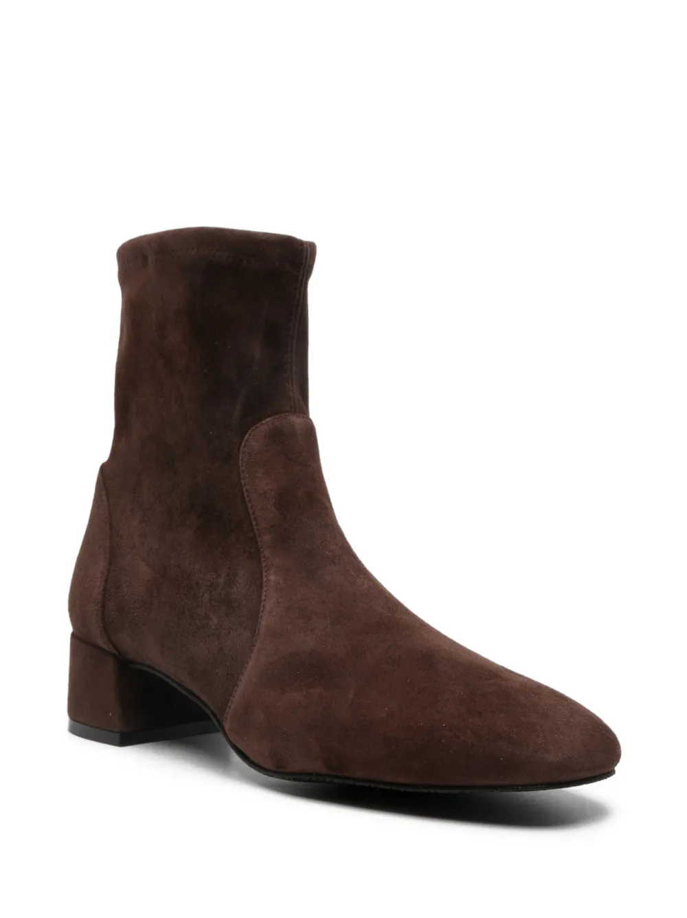 Stuart Weitzman 40mm Round-toe Boots In Brown