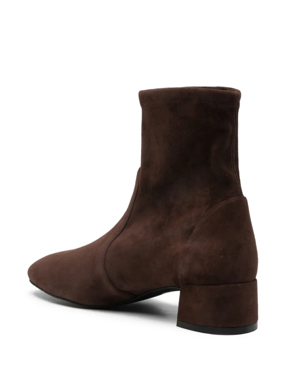 Stuart Weitzman 40mm Round-toe Boots In Brown