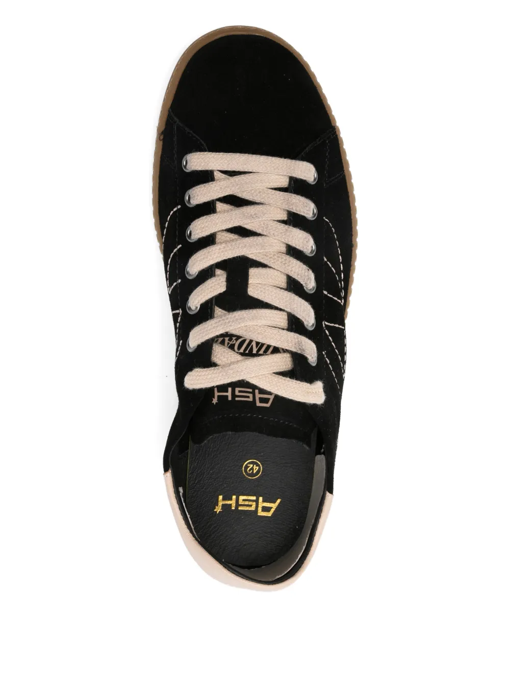 Ash star-appliqué sneakers Zwart