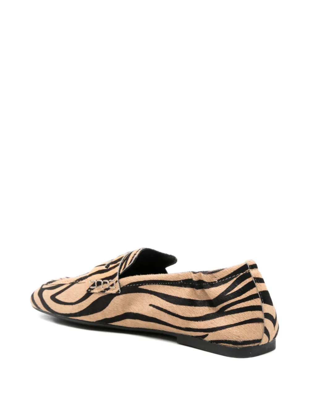 Ash Barkley Zebra Print Loafers In Animal Print