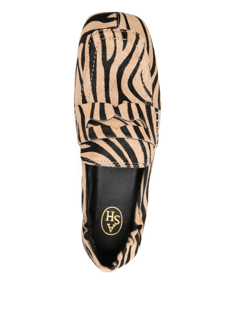 Ash Barkley Zebra Print Loafers In Animal Print