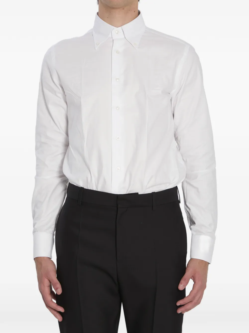 BORRIELLO NAPOLI Vomero button-down white shirt - Weiß