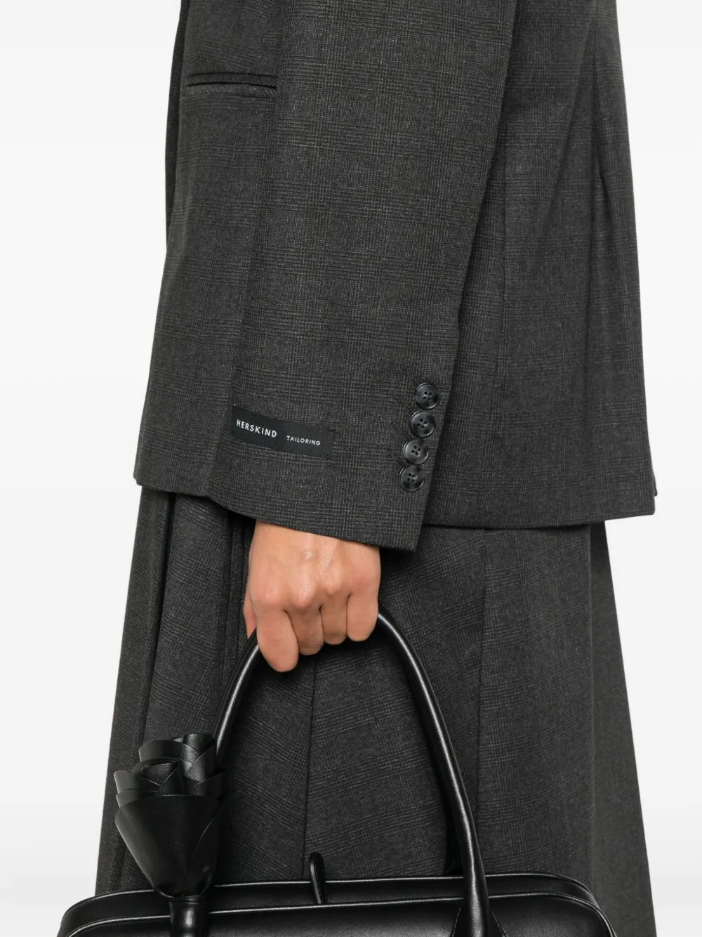 HERSKIND Asymmetrisch jack met zak Grijs