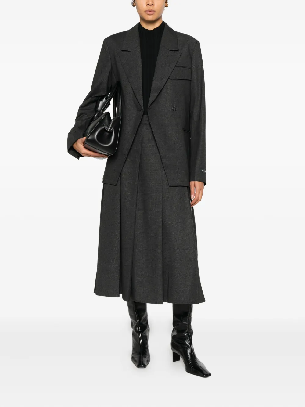 HERSKIND Plooirok - Grijs