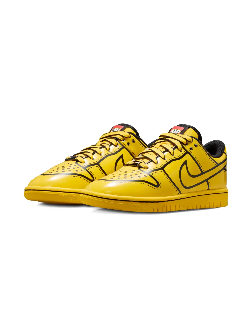 Nike Kids x LEGO Dunk Low sneakers met veters Geel
